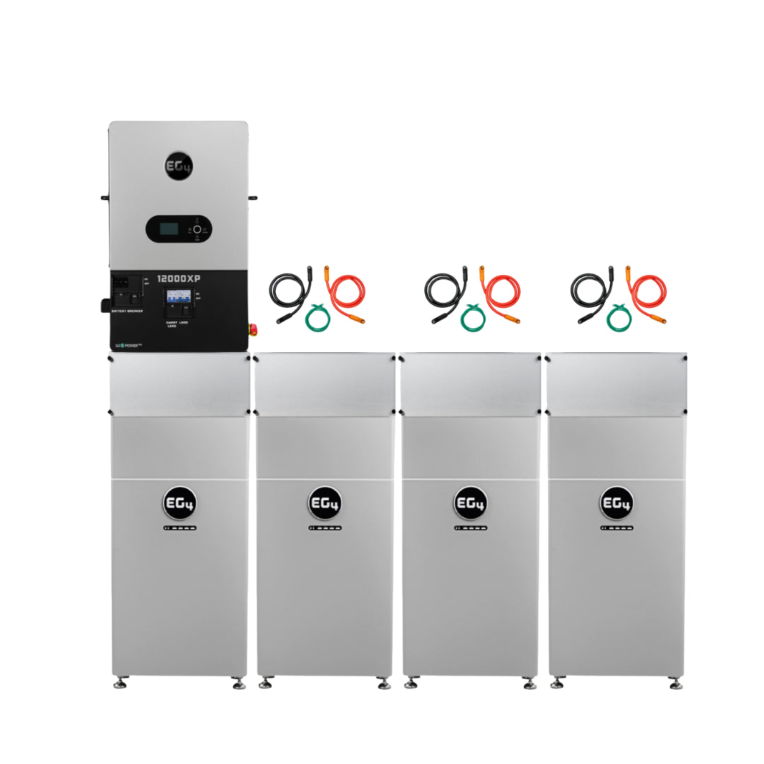 🔋 (1) EG4 12000XP Off-Grid Solar Inverter 12Wh 120/240VAC + (1) EG4 Indoor LFP WallMount Battery | 48V 314Ah | 16kWh - PR