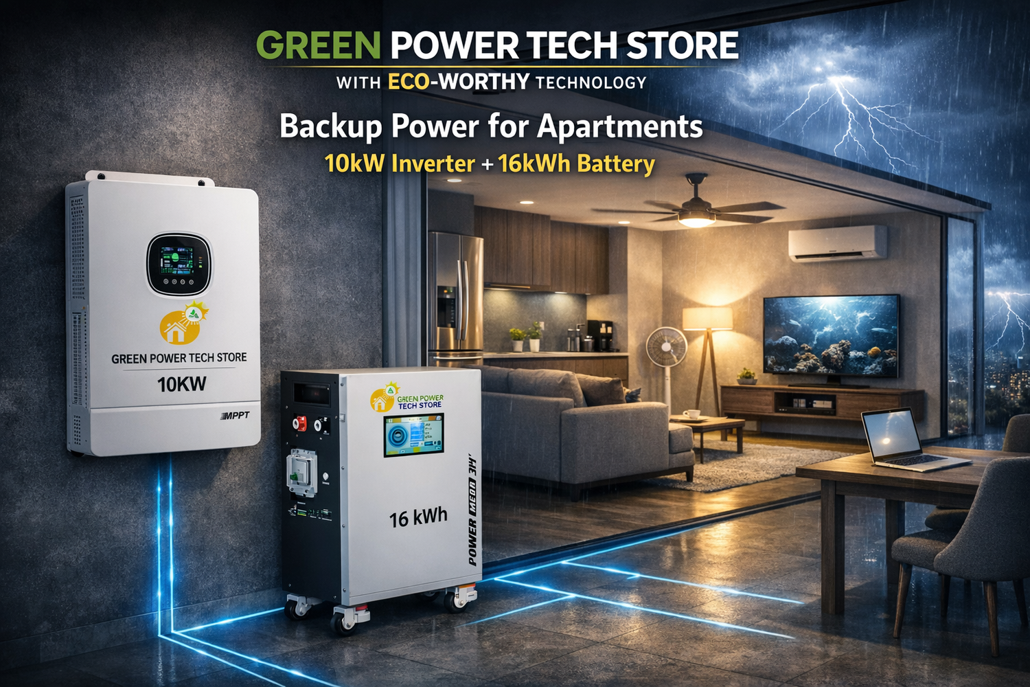 Premium Residential Back Ups and Off-Grid Solar Power Systems| EG4 + ECO‑WORTHY Technology + Professional Installation
