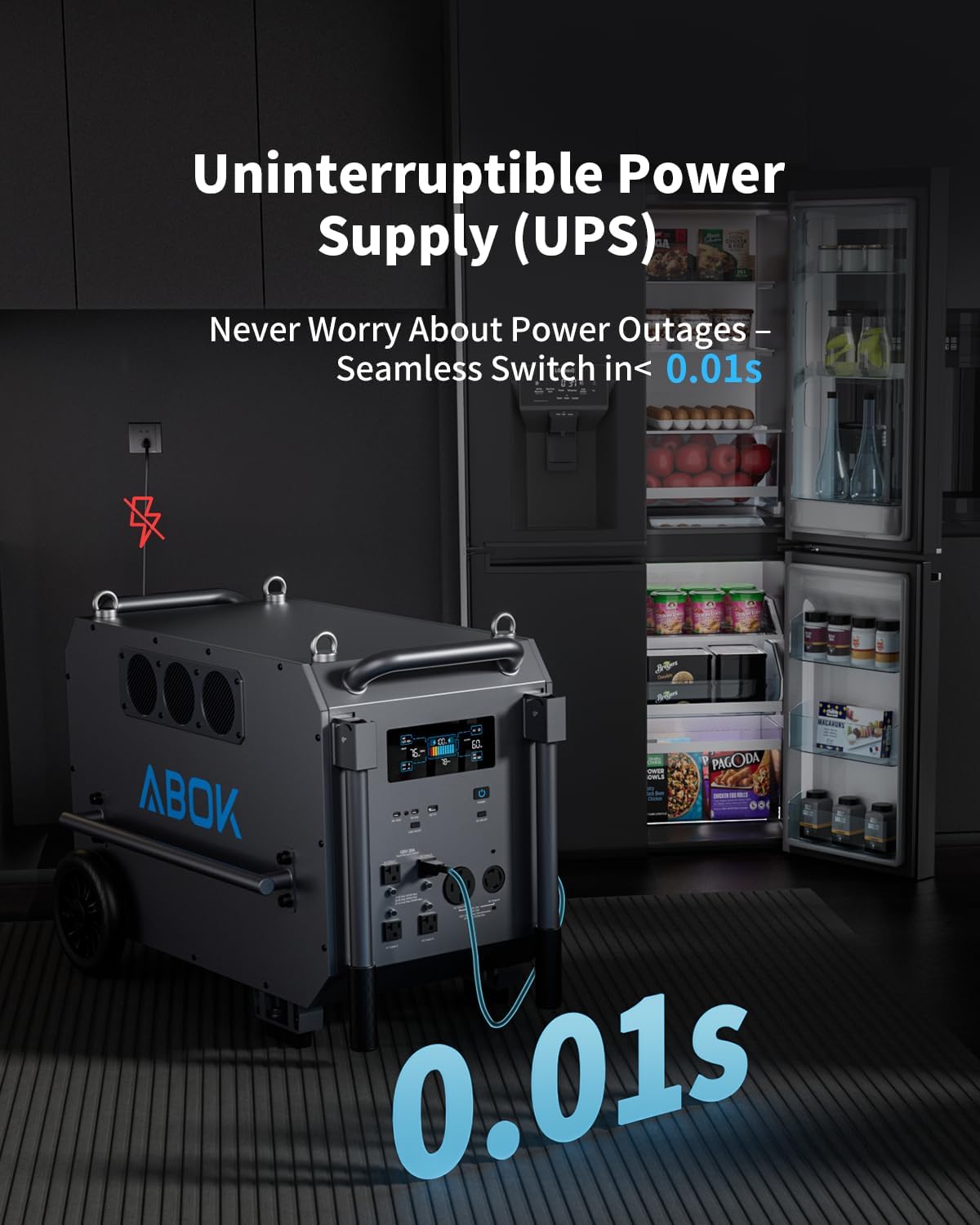 ABOK Ark7200 — A 7.2kW / 9.79kWh High‑Capacity Power Station / Solar Generator