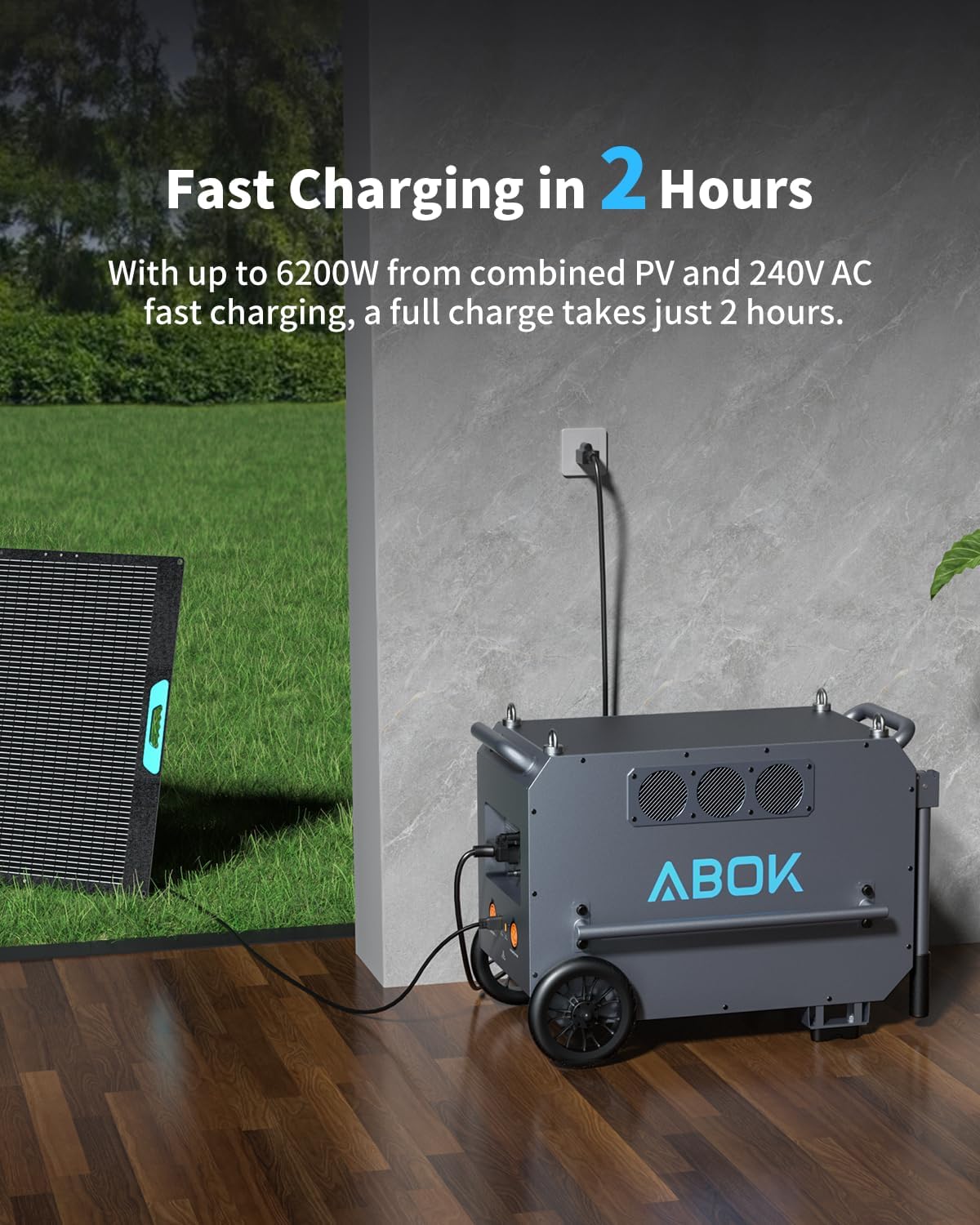 ABOK Ark7200 — A 7.2kW / 9.79kWh High‑Capacity Power Station / Solar Generator