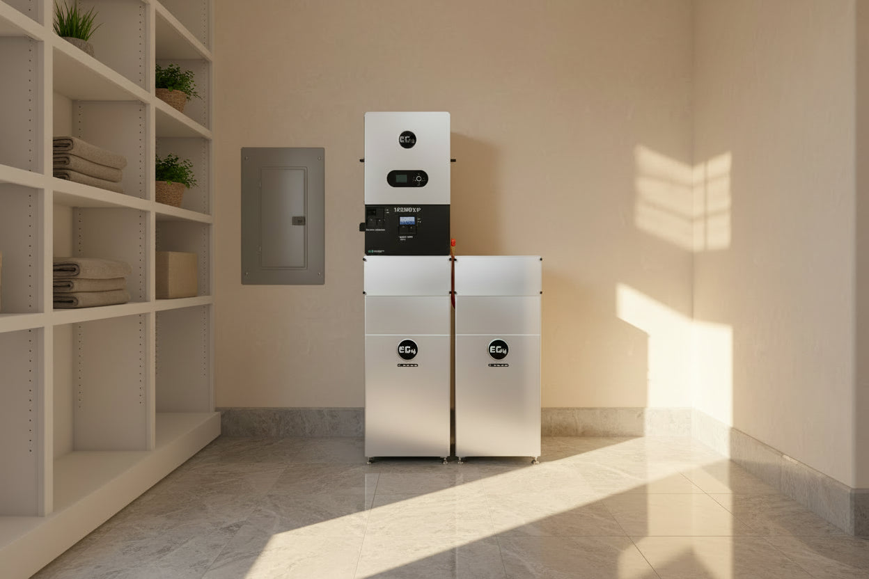 🔋 (1) EG4 12000XP Off-Grid Solar Inverter 12Wh 120/240VAC + (1) EG4 Indoor LFP WallMount Battery | 48V 314Ah | 16kWh - PR