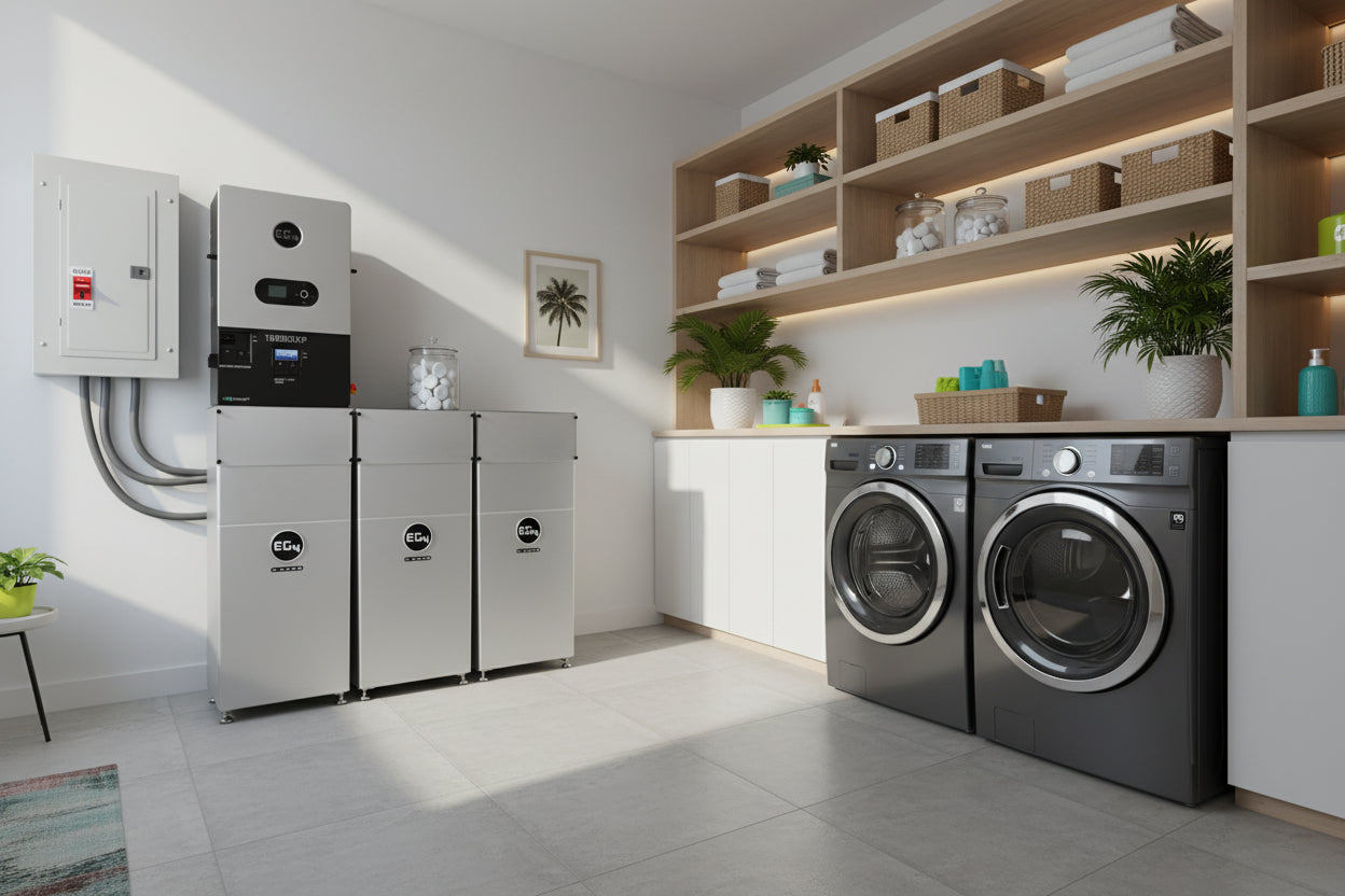 🔋 (1) EG4 12000XP Off-Grid Solar Inverter 12Wh 120/240VAC + (1) EG4 Indoor LFP WallMount Battery | 48V 314Ah | 16kWh - PR