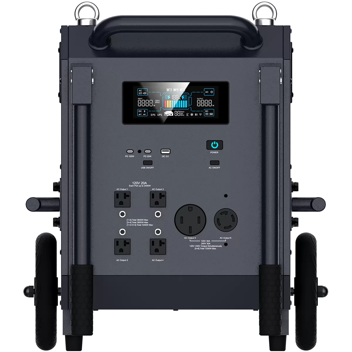 ABOK Ark7200 — A 7.2kW / 9.79kWh High‑Capacity Power Station / Solar Generator